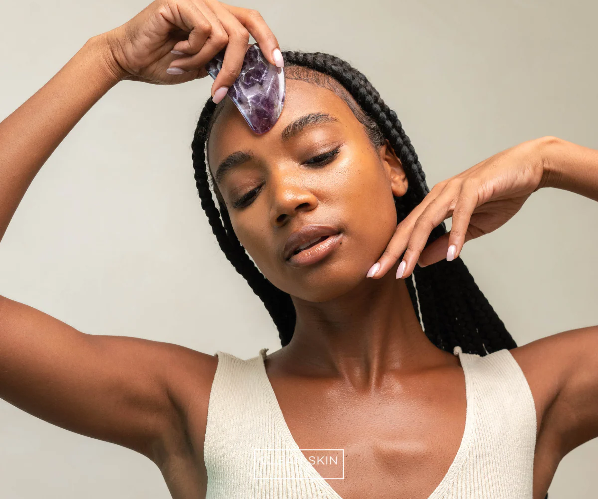Amethyst Gua Sha Sculpting Stone - Image 5